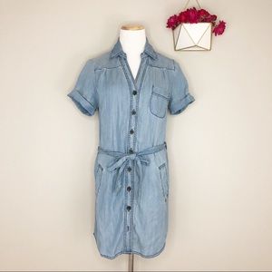 ❤️ Velvet Heart Chambray Button up Dress (S)